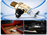 Universal Front Wheel Air Brake Cutoff Valve, 18mm Rustproof Alloy, Stable Airflow Control for Heavy V1369-AZ3-W-08509
