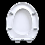 Quick Release Soft Close Toilet Seat White Bathroom Heavy Duty V63-824401