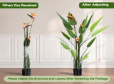 Artiss 150cm Artificial Bird of Paradise Plant with Flowers Realistic Leaves for Home Office Decor AP-TREE-BIRD-FL-150