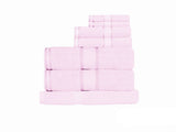 Kingtex 550gsm Cotton 7 Pce Towel Set Baby Pink V442-KIT-TOWEL-7PTOWEL-BABYPINK