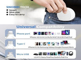40Pack Retractable 3-in-1 Charging Cable, Fast Charging Travel Cable for iPhone, Samsung & Android, V1107-905-88204-WHT-40PACK