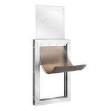 Pet Door, 33.7 x 50.9 cm Aluminum Frame with Lock and Flap System, Weatherproof Doggy Door, Easy to V952-MSCWMLMLHJ1PCF80QV0