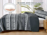 Black Boho Majesty Bedspread Coverlet 3 Piece Set V745-AC081461Q13U