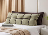 Giselle Bedding Headboard Pillow with Double-Layer Storage Wedge Reading Backrest with Adjustable HBP-GRBTN-CHEN-BRGR-D