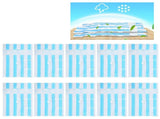 10Pcs/Set 12C Vacuum Storage Bag Space Saving Compressed Bag with 3.5cm Thread Air Inlet V1294-YM0721-3113200209811