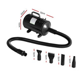 i.Pet Pet Hair Dryer Dog Cat Grooming Speed Blower Hairdryer Heater Low Noise PET-DRYER-3200-BK