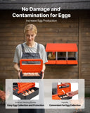 Chicken Nest Box, 3-Compartment, 15 to 30 in Stable & Corrosion-Resistant Metal Nesting Boxes with V952-JSCDX1530INCCC3QIV0