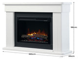 Dimplex 2kW Mini Mantle Portland Suite Electric Fireplace with Optiflame PLD16-AU