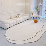 Carpet Simple Thickened Densified Odorless Machine Washable Area Rug for Living Room Irregular Shape V1294-YM0716-3117220170911