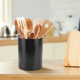 Rotating Kitchen Counter Utensil Holder Round Countertop Cooking Tool Organizer 360 Degree Spin V1369-AZ3-W-14957