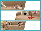 71" x 102" Couch Protector from Cat Claws, Waterproof Couch Cover Anti Slip,Couch Cover 3 Cushion V1107-102-83475-BRN2