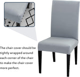 Chair Set of 4 or 6, Stretch Removable Washable Chair Decoration Slipcovers Seat V1237-ZY-203-4838