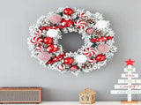 Classic Flocked Christmas Wreath Door & Wall Decor V1142-PB601099755667439