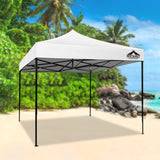 Instahut Gazebo Pop Up 3x3m w/Base Podx4 Marquee Folding Outdoor Wedding Camping Tent Shade Canopy GAZEBO-T-3X3-F-WH-BASE