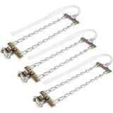 Tire Anti-Skid Chain, 3 pcs Steel Anti-Skid Chain For Car Snow Mud Chain V1188-MS-227-2457