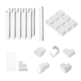 Mini Split Line Set Cover 76.2mm W 5400mm L, PVC Decorative Pipe Line Cover For Air Conditioner with V952-BSKSQFTSKDGXB3X6AV0