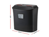 DEVANTI 25L Paper Shredder 14 Sheet P4 Cross Cut for Home Office SHRED-1201-14S-BK