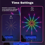 Wifi Bluetooth Smart Fireworks LED Light, Smart Fireworks LED Lights with Bluetooth WiFi and Remote V1366-AZ2-W-11475