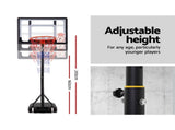Adjustable Portable Height Kids Basketball Stand System Net Rim Ring Hoop Set V610-BAS-018C-TH