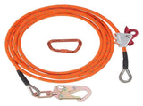 12.7mm Steel Core Flipline, 16ftArborist Flipline for Tree Climbing with Alloy Steel Snap Hook V952-GSSTJJSGSS16HY1WRV0