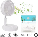 Folding Desk Fan - Adjustable Design - Cordless & Versatile - Foldable Standing Desk Fan V1188-ZXY-10706