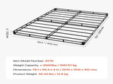 Box Spring, Queen Size Bed Frame with Washable Fabric Cloth, Heavy Duty Metal Frame for Queen Bed, V952-XXDH795954IN5Q66G001V0