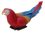 Parrot Sculpture Ornament Waterproof Lifelike Synthetic Resin Decorative Bird Statue for Garden V1294-YM0717-3111220232511