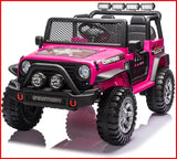 24V Jeep Off Road Inspired Ride On Car Kids Fairyland Adventure Pink V580-87654324681