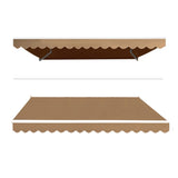 Instahut Retractable Folding Arm Awning Motorised Sunshade 4Mx2.5M Beige AWN-B-ARM-REMOTE-40X25-BEIGE