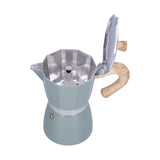 300ML Coffee Pot Moka Maker Coffee Kettle for Gas Stove Ethanol Stove Electrothermal FurnaceCyan V1294-YM0901-3118210170214