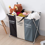 3 in 1 Large 135L Laundry Clothes Hamper Basket with Waterproof bags and Aluminum Frame V178-83102