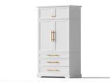 Artiss Buffet Sideboard Cabinet Pantry Kitchen Storage Cupboard Drawers Doors FUR-U-SID200-WH-ABC