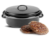 Portable Barbecue Pot Sweet Potato Meat BBQ Grill Pot with Lid for Home Use V1294-YM0901-JY34105