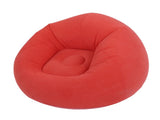 Inflatable Beanless Bag Chair PVC Soft Flocking Ergonomic Blow Up Lounge Chair for Living Room V1294-YM0901-3116250018812