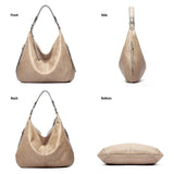 Women's Soft Leather Tote Bags 3pcs Fashion Handbag Wallet Shoulder Purse Set V1263-JX-3526