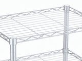 Levede Shelving Unit Adjustable Rack 6 Tier 161cm Carbon Steel Laundry Silver EA0313-SL-AU