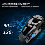 2X Useful Game Console Long Standby Time Black Game Controller Capacitive Touch Burst Gameplay V1366-AZ2-W-14605