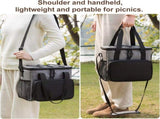 Insulated Lunch Bag Large Capacity Leakproof Cooler Bag with Front Pocket and Mesh Side Pockets for V1237-ZY-917-056