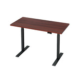 Artiss Standing Desk Motorised Dual Motor Walnut 120CM HASD-268-BKDF-WADB-120