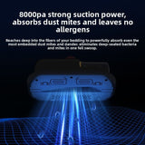 Home Handheld Dust Mite Vacuum Cleaner, High-Frequency Dual-Beating UV Sterilization, Cordless V1265-AU-032-HONG