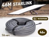 46M/150FT Replacement Gen 3 Cable 26AWG for Starlink Rectangular Satellite V3 Waterproof V985-46MSTARLINK