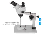 Vevor 3.5X-90X Trinocular Stereo Microscope w/Pillar Stand Biological Reliable Lab V952-SMXWJ3.5X-90XTS01V0