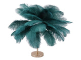 Decorative Table Lamp 30PCS Feathers USB Rechargeable Light Touch Control Desk Light Built in V1294-YM0901-3119230088513