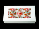 50pcs Cupcake Boxes 12-Hole Laminated Clear Window Face Boxes Favour V63-932041