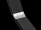 2.4m Gymnastics Folding Balance Beam Black Synthetic Suede V63-827841
