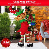 Christabelle 1.2m Christmas Elf Display Indoor Outdoor with LED Lights Decoration MHA500