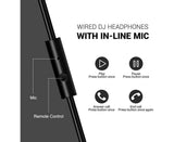 Wired Over Ear Headphones - Studio Monitor - DJ Stereo Headset with 50mm Drivers V1263-JX-986