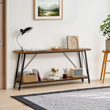 VEVOR Narrow Console Sofa Table Couch Table 2-Tier for Entryway & Living Room, 1800 x 300 x 800 mm V952-BSXGZDCK708624KBQV0