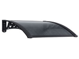 Instahut Window Awning Drainage 0.6mx0.6m Outdoor Grey AWN-DR-06X06-GR