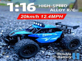 116 metal RC car, high-speed drifting, off-road racing car, boys toy car, 2.4GHz remote control, V1102-823-70972-ORG-VARIABLESPEED